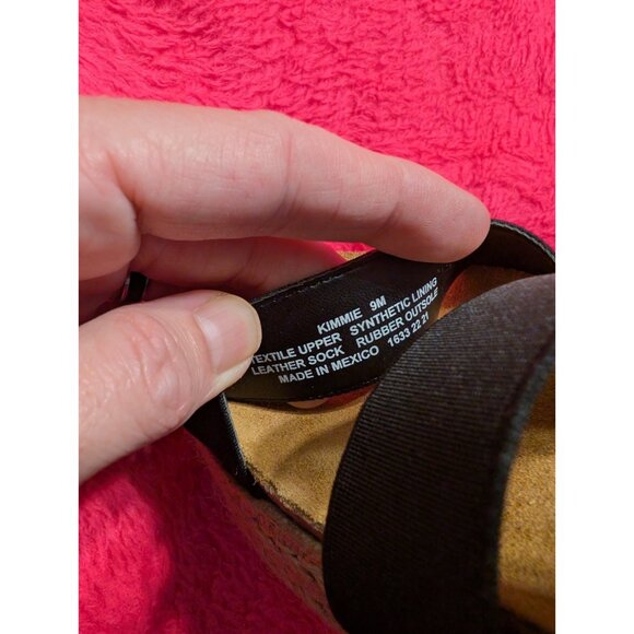 Steve Madden Kimmie Black Platform Espadrille Sandals Women’s 9M Flatform - Picture 7 of 11